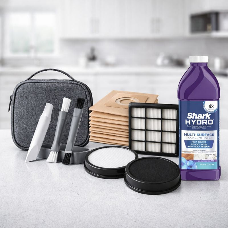 Combo JetWash Kit de Filtros y Bolsas JetWas + Solución Multiusos / Kit de limpieza para ranuras y bordes JetWash