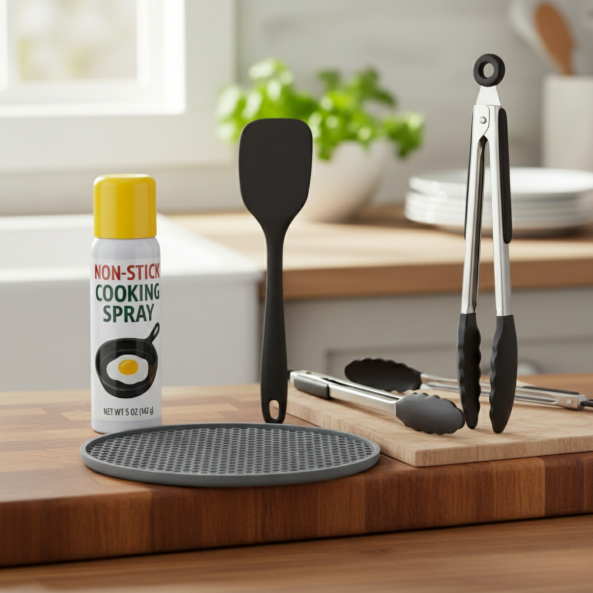 Combo DailyGrill: Set Gourmet DailyGrill™ + Set Aceite spray + Protector de encimera resistente al calor