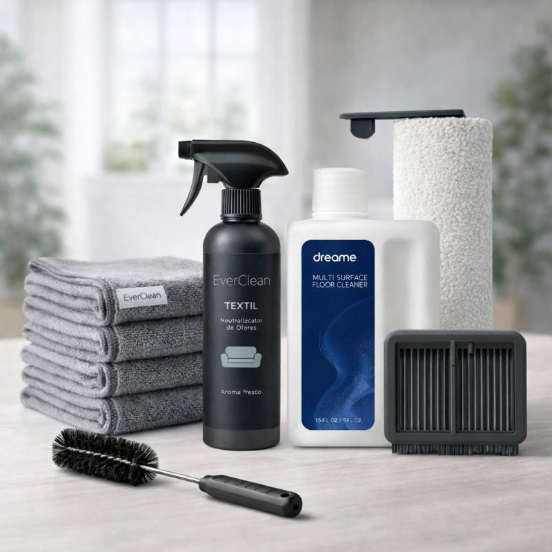 Combo EverClean: Kit Repuestos + Solución Limpiadora Dream + Paños microfibra + Spray neutralizador textil EverClean