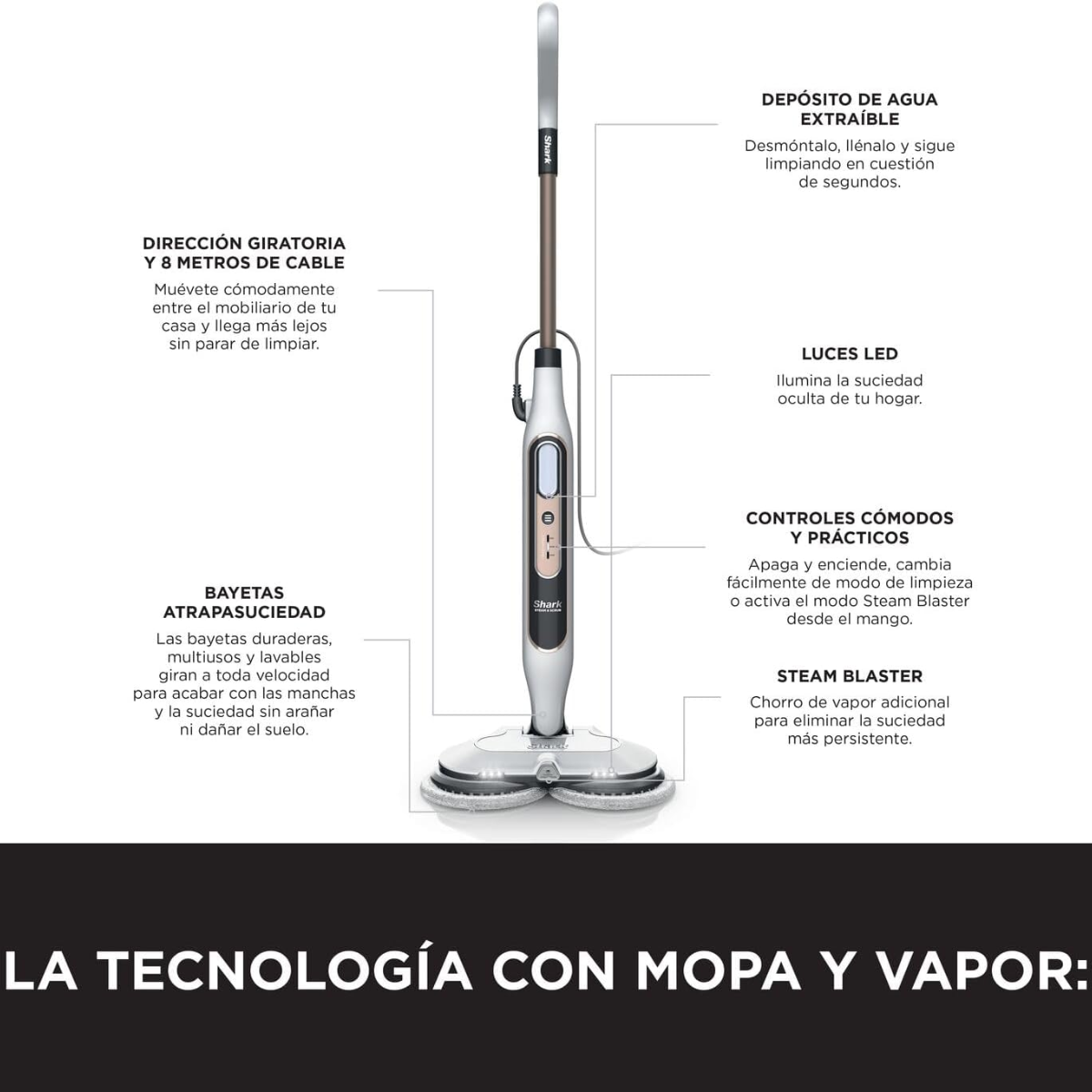 Fregona a Vapor TrueClean™