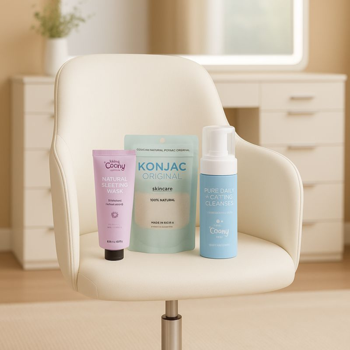 Combo Silla + Set Skin Care NoaVanity