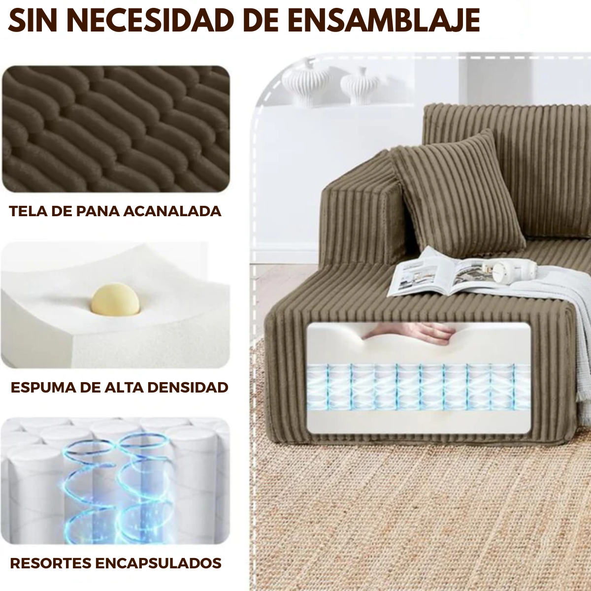 Sofá Modular Flexadapt™ | 3 en 1 (set completo)