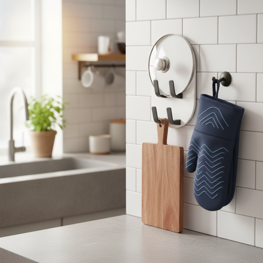 PACK - Organizador Magnético + Guante Térmico PureCook + Tabla de Cortar