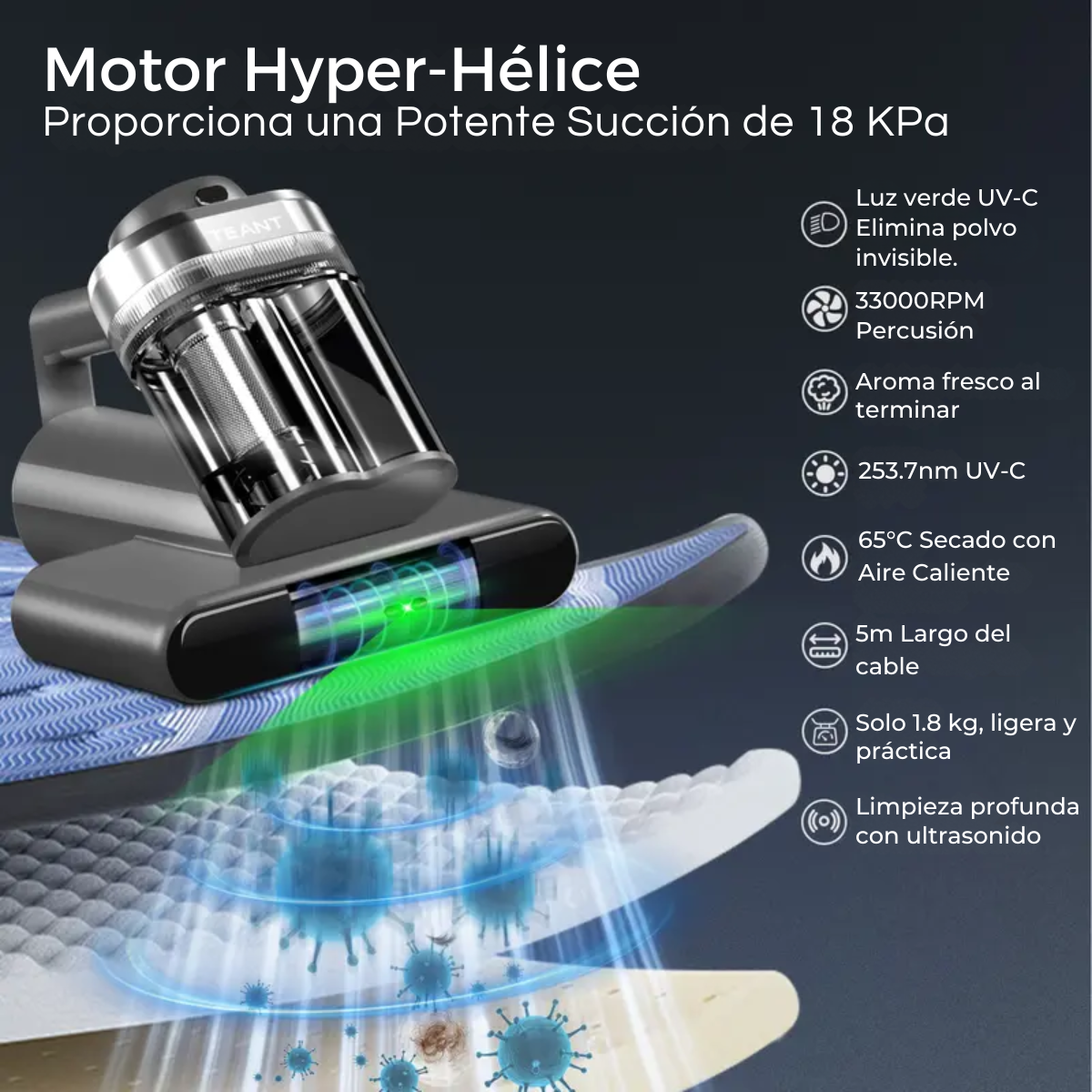 Aspirador UltraClean Anti Bacterias