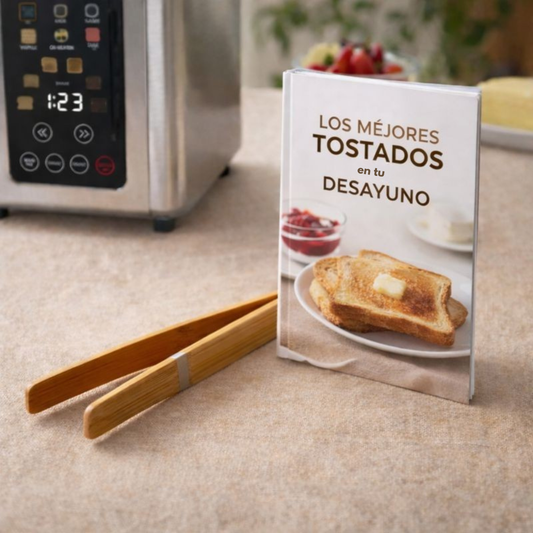 Pack Pinza de Bambú + Ebook "Los Mejores Tostados en tu Desayuno"