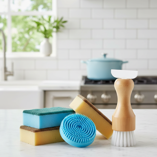 Esponjas suaves especiales para cerámica + Cepillo especial ZenCook
