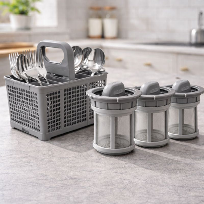 Combo  ByeSink™: Pack Filtros De Repuestos  + Cesta Organizadora Cubiertos