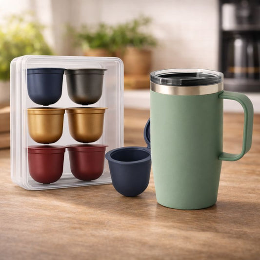 COMBO AUREAFFE: VASO TÉRMICO AUREAFFE + CÁPSULAS X6 AUREAFFE